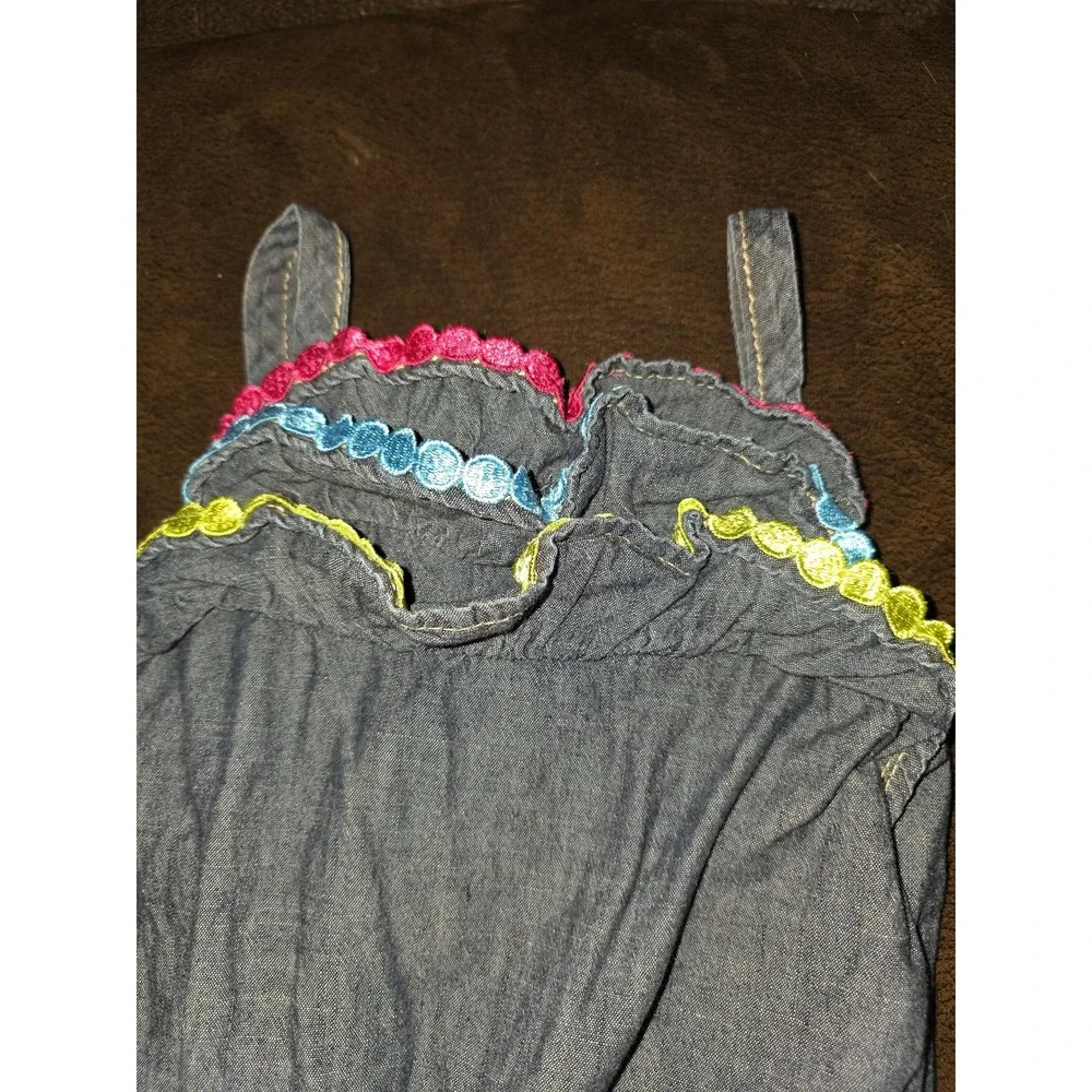 Gymboree‎ rainbow cabana jean romper size 5